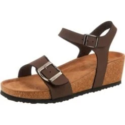 Sandalen Ambellis Buckle Sandalette Mit Keilabsatz Günstig Kaufen