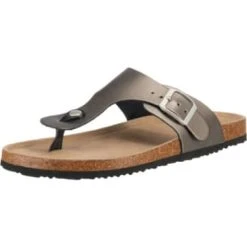 Sandalen Ambellis Classic Zehentrenner Im Metallic Look Günstig Kaufen