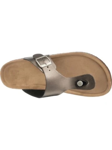 Sandalen Ambellis Classic Zehentrenner Im Metallic Look Günstig Kaufen – Bild 6