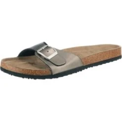 Clogs & Pantoletten Ambellis Metallic One Strap Pantoletten Günstig Kaufen