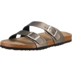 Clogs & Pantoletten Ambellis Metallic Two Strap Pantoletten Günstig Kaufen