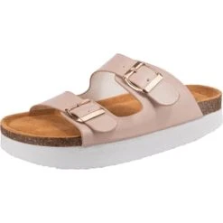 Clogs & Pantoletten Ambellis Plateau-Pantoletten Günstig Kaufen