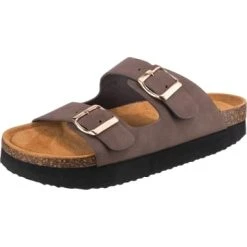 Clogs & Pantoletten Ambellis Plateau-Pantoletten Günstig Kaufen