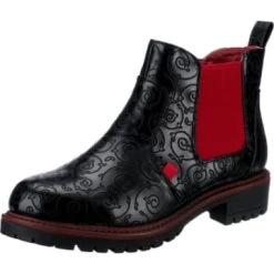 Stiefeletten Ambellis Red Passion Chelsea Boots Floral Chelsea Boots Günstig Kaufen