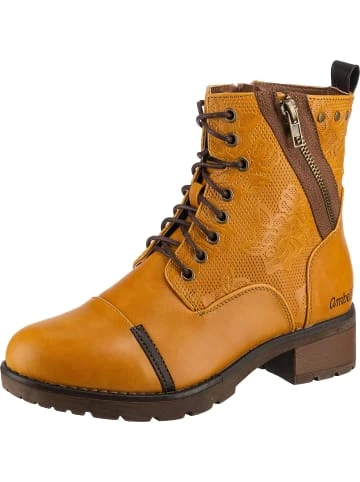 Stiefeletten Ambellis Schnürstiefel Mit Zipper Und Blumen Detail Günstig Kaufen