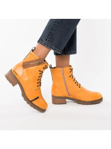 Stiefeletten Ambellis Schnürstiefel Mit Zipper Und Blumen Detail Günstig Kaufen – Bild 2