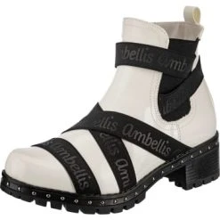 Stiefeletten Ambellis Shiny Strap Chelsea Boots Mit Fleece Futter Günstig Kaufen