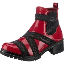 Stiefeletten Ambellis Shiny Strap Chelsea Boots Mit Fleece Futter Günstig Kaufen