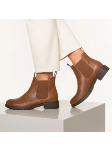 Stiefeletten Ambellis Vegane Classic Chelsea In Leder Optik Mit Farbakzent Chelsea Boots Günstig Kaufen – Bild 2