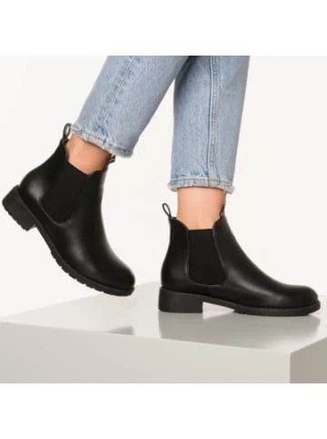 Stiefeletten Ambellis Vegane Classic Chelsea In Leder Optik Mit Farbakzent Chelsea Boots Günstig Kaufen – Bild 2