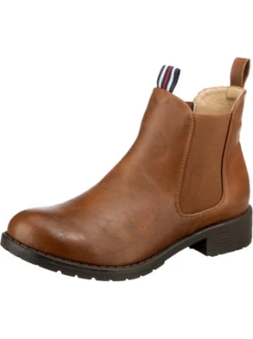 Stiefeletten Ambellis Vegane Classic Chelsea In Leder Optik Mit Farbakzent Chelsea Boots Günstig Kaufen